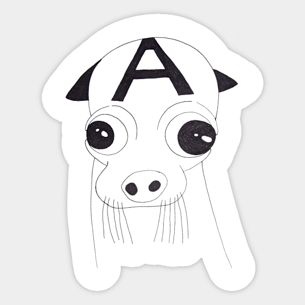 a dog Sticker by lyapkins